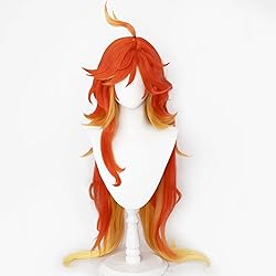 Cosplay Wig Genshin Impact Mavuika Wig Anime
