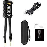 AUTOOL DM103 Digital LCR Tweezer, Smart LCR Meter with IPS Display, 100Hz/1kHz/10kHz, Resistance Capacitance Inductance Tester for SMD Components, Diode &amp; Continuity