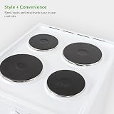 Willow WE50TSW 62L Freestanding Electric Cooker 50cm Twin Cavity White view 5