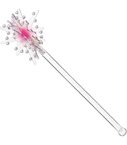 2 Varitas De Hadas Rosas Con Diamantes De Imitación – Accesorios De Princesa Para Halloween, Cumpleaños Y Navidad | Material De Poliéster De Alta Calidad | 33 Cm