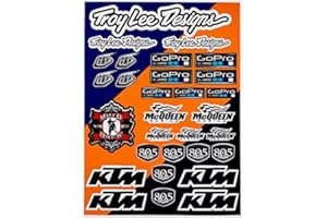 Enjoy Mfg Motorcycle Sticker Sheet Decal Graphics for KTM Troy Lee Designs TLD