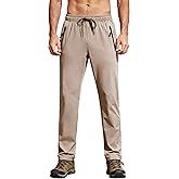 Hiking Pants for Men Quick Dry Water Resistant Sweatpants Elastic Waist UPF 50+ Cargo Causal Travel Work Lightweight Running