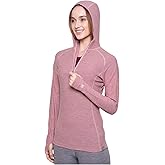 MERIWOOL Women’s Base Layer Hoodie Lightweight Merino Wool Long Sleeve Thermal