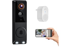 BoomChill 1080p Wireless Wi-Fi Video Doorbell Camera with Chime, Battery Powered, AI Human Detection, Color Night Vision, Two Way Talk, Cloud Storage