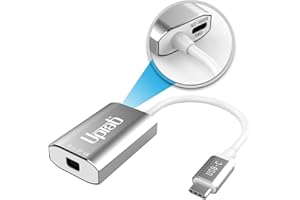 USB C to Mini DisplayPort Adapter UPTab (4K@60Hz) USB-C/Thunderbolt 3 to MDP Adapter with Power Port for New M3 MacBook Pro/A