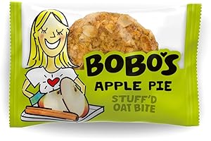 Bobo's Oat Stuff'd Bites, Apple Pie, 1.3 oz Bites (30 Pack Box), Gluten Free Whole Grain Snack, Vegan On-The-Go