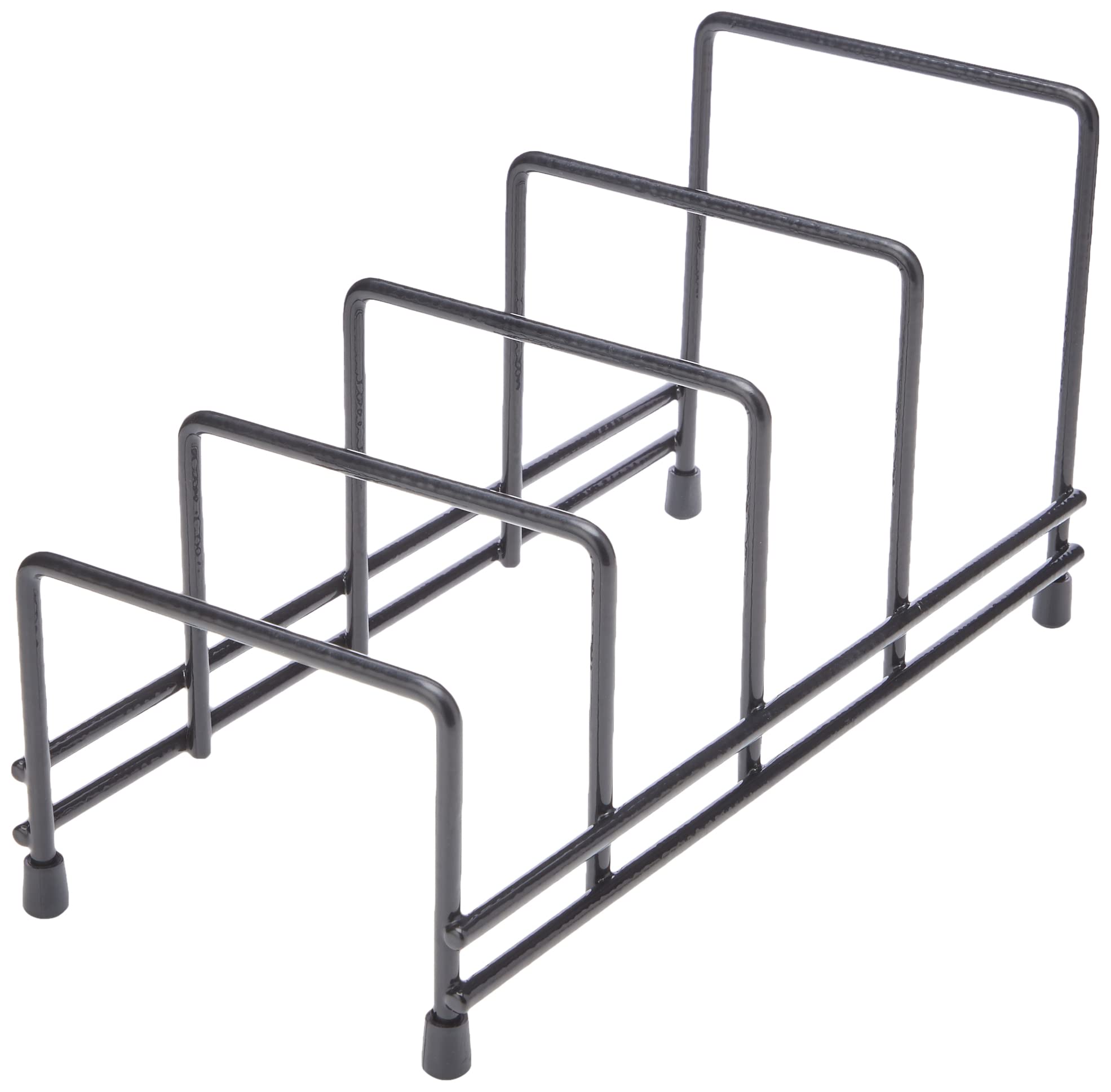 Delfinware 2625BK Black Plate Storage Rack