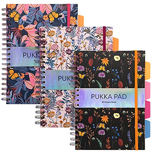 Pukka Pad 5 Subject Spiral Notebook 3-Pack - 200