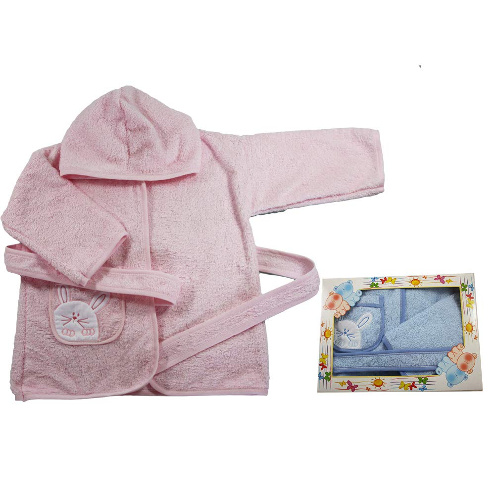 Bubabù Tippete Bathrobe with Hood and Pocket Azure