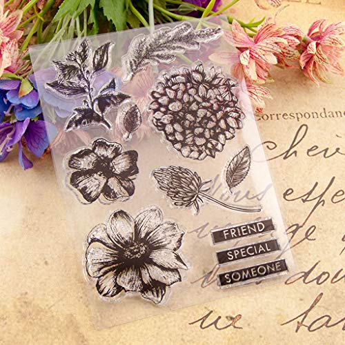 Flower Seal Stamp With Cutting Dies Stencil Set DIY Scrapbooking Embossing Photo Album Decorative Paper Card Craft Art Handmade