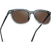 WearMe Pro Polarized Classic Retro Flat Square Unisex Sunglasses