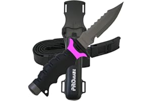 Promate Barracuda Sharp Tip Titanium Diving Knife (5-inch)