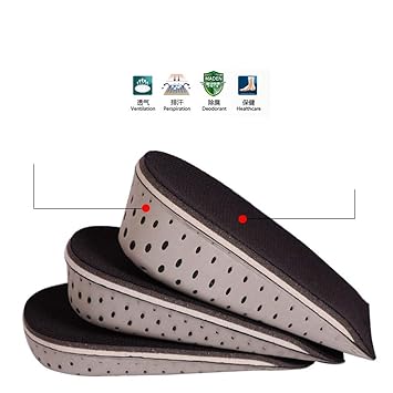 3 Paare (1cm + 2cm + 3cm) Höhe erhöhen beste Schuhe Einlegesohlen Heels Einsätze