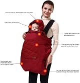 bebear Winter Cover for Baby Carrier Universal Hoodie Dark Grey view 6