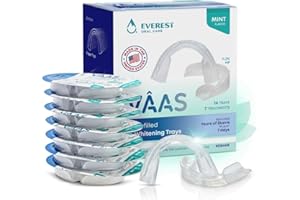 Everest VAAS Prefilled Teeth Whitening Trays, 7-Day at-Home Teeth Whitening Kit with 11.2% Hydrogen Peroxide, 14 Disposable M