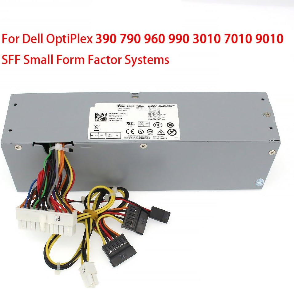 S-Union 240W Power Supply Unit PSU for DELL Optiplex 390 790 960 990 3010 7010 9010,Only for Small Form Factor SFF H240ES-00 D240ES-00 AC240AS-00 AC240ES-00 DPS-240WB L240AS-00 H240AS-00 3WN11 - Image 5