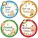 PAMBO Monthly Baby Stickers 16Pcs | Waterproof Milestone Newborn Stickers for Boys & Girls | Ideal for Scrapbooking, Important Events & Celebrations, Photo Keepsake, Craft Projects & Baby Shower