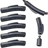 SUNNYCLUE 1 Box 8 Sets 4mm Leather Cord Clasp Stainless Steel Cord Ends Black Matte Gunmetal Column Bayonet Clasp Connector Buckle Closures for Jewelry Making Necklace Bracelets Supplies Accessories