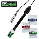 0-14 pH Electrode Probe, pH Meter with Replacement