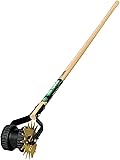 Truper 32100 Tru Tough Rotary Lawn Edger with Dual Wheel and Ash Handle, 48-Inch