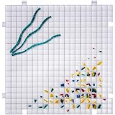 Creator's Waffle Grid 1-Pack - Stained Glass Cutting Mat - The Original Multi-Use Modular Grid System - Solid Bottom - Made in USA