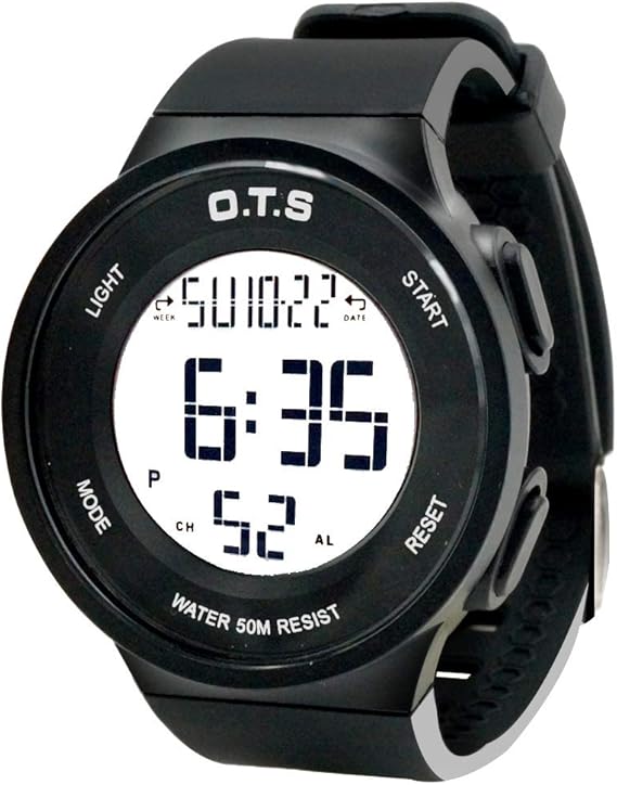 waterproof watch with light