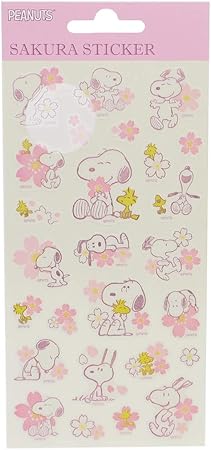 Amazon Co Jp スヌーピー シールシート サクラステッカー 桜 ピーナッツ おもちゃ