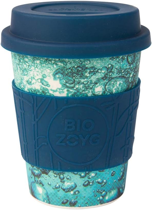 BIOZOYG Premium bamboo coffee cup to go I reusable coffee to go cup with silicone lid and silicone cup sleeve I dishwasher-proof BPA-free I drinking cup coffee Water 400 ml