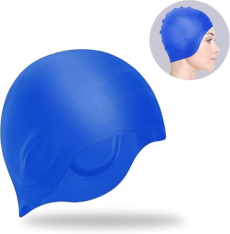 kids silicone swim cap