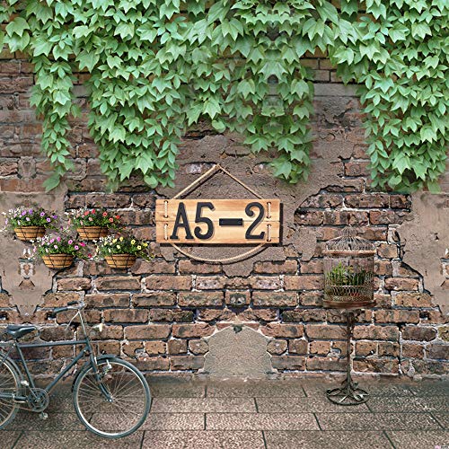 3 Inch Wrought Iron House Number, Matching Screws Included Black Letter D