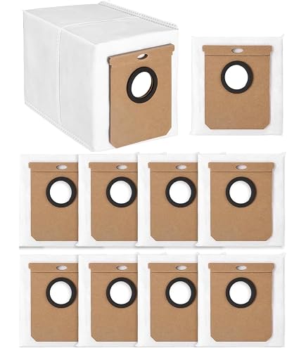 Lot de 10 sacs à poussière pour aspirateur Mova E20 Plus Q8 Max, E20 Pro/E20 Pro Plus, R3 Plus/S3 Plus, MC-700