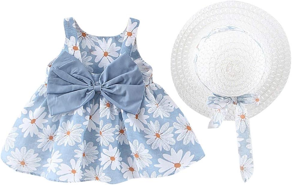 Girls Dresses, Baby Lovely Print Lemon Printed Bowknot Sleeveless Princess Gallus Clothes Infant Summer Outfit