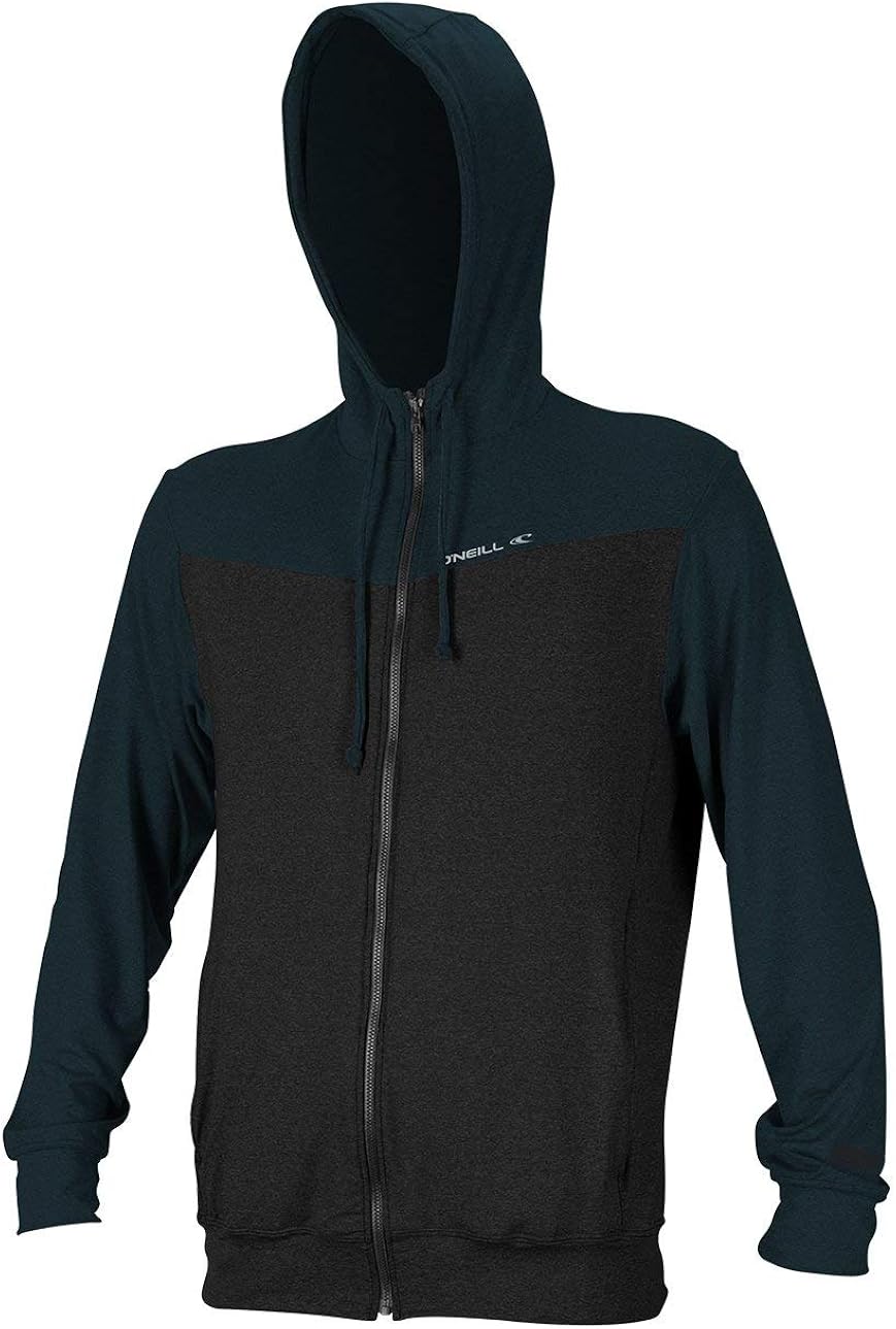 O'Neill Men's Hybrid UPF 50+ Long Sleeve Full Zip Sun Hoodie: Clothing