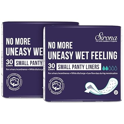 Sirona Ultra Thin Panty Liners, Small-60 Liners