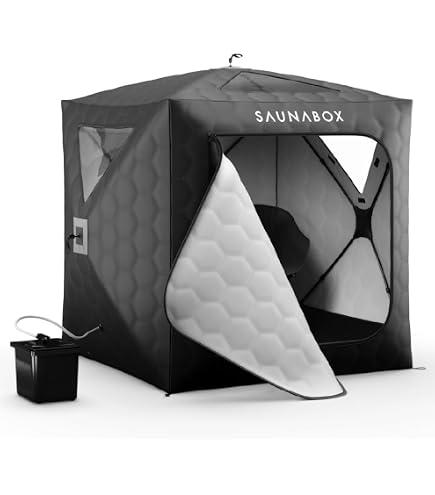 SweatTent Portable Outdoor Sauna (Extra Large) – Tent Only, Accessories Sold Separately – Wood-Fired Compatible, Quick Assembly – High-Temp Recovery Sauna for 10 Adults – Backyard & Camping Use
