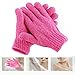 Scheam Exfoliating Gloves Body Spa Gloves Dead Skin Cell Remover Bath Gloves Shower Massage Scrubber, 4 Pairs