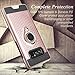 Jelanry Galaxy Note 8 Case, Ring Holder Phone Mount Stand Cover Note 8 Case Kickstand Shell Impact Resistant Dual Layer Armor Hybrid Protective Soft Bumper Case for Samsung Galaxy Note 8 Rose Gold