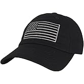 E BY ELIDAN American Flag Baseball Cap 100% Cotton Adjustable Metal Buckle Strap Unstructured Low-Profile Hat for Men & Women