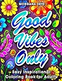 Easy Inspirational Coloring Book for Adults: A