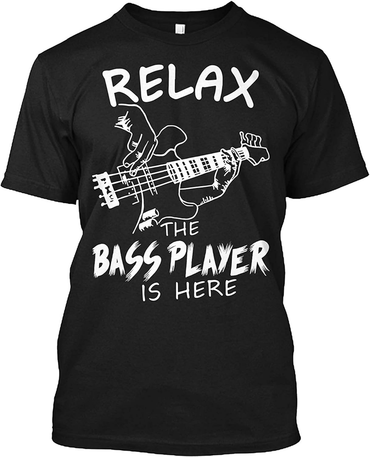 Kaured Funny Relax The Bass Player is Here T Shirt for Mens Short