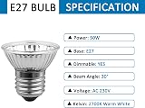 SCNNC Turtle Heating Bulb 50W UVA UVB E27 Dimmable AC230V Warm White 2700K 4 view 2