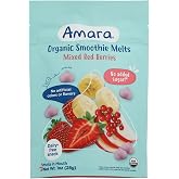 Amara, Smoothie Melts Yogurt Snack Mixed Red Berries Organic, 1 Ounce