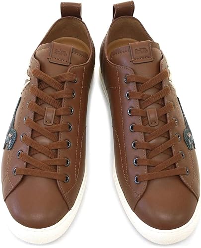 Amazon アウトレット コーチ シューズ G24 Cwh Coach メンズ スニーカー C121 ロートップ ウィズ レキシー ダークサドル サイズ10 D スニーカー