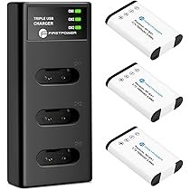 Amazon.com : FirstPower NP-BX1 Battery 3-Pack and Triple