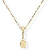 PAVOI 14K Gold Plated Dainty Necklace with Charms - Adjustable Chain Gold Charm Necklace for Women - Small Motif Removable Pendants - Cute Evil Eye, Flower, Cornicello, Sports, Religious Jewelry Gifts