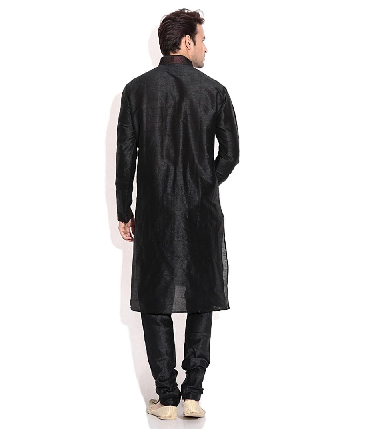 royal kurta men's silk blend pintuck thread sherwani