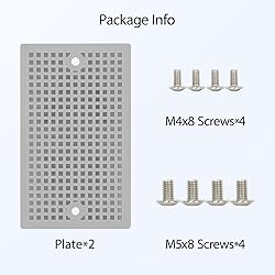 LeMotech 2pc Mounting Plate for Junction Box, ABS
