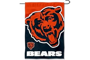 WINCRAFT Chicago Bears Large Logo Double Sided Garden Banner Flag