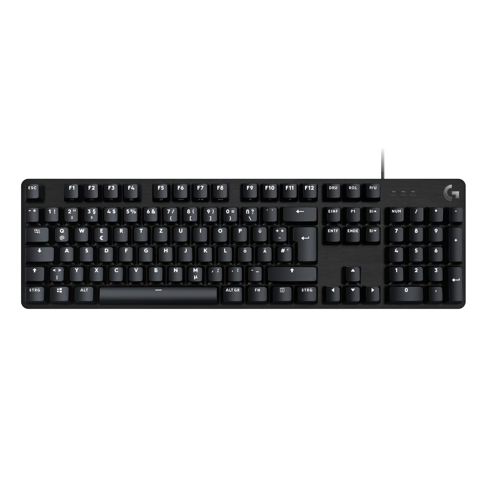Logitech G413 SE Mechanische Gaming-Tastatur - Mit Hintergrundbeleuchtung, taktilen mechanischen Schaltern, Anti-Ghosting, Kompatibel mit Windows, macOS, Deutsches QWERTZ-Layout - Schwarz