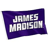 Desert Cactus James Madison University Flag - 3 x 5 Feet Dukes JMU Banner, Indoor/Outdoor Durable Fabric Display (Style J)